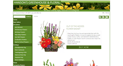 Desktop Screenshot of hansonsgreenhouseandfloral.com