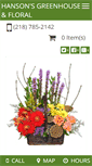 Mobile Screenshot of hansonsgreenhouseandfloral.com